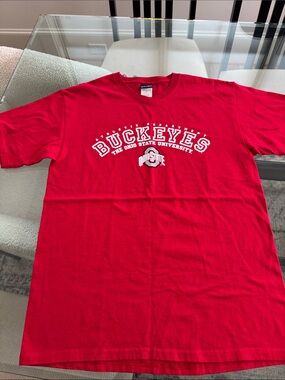 Ohio State Buckeyes Red Short Sleeve Tee
